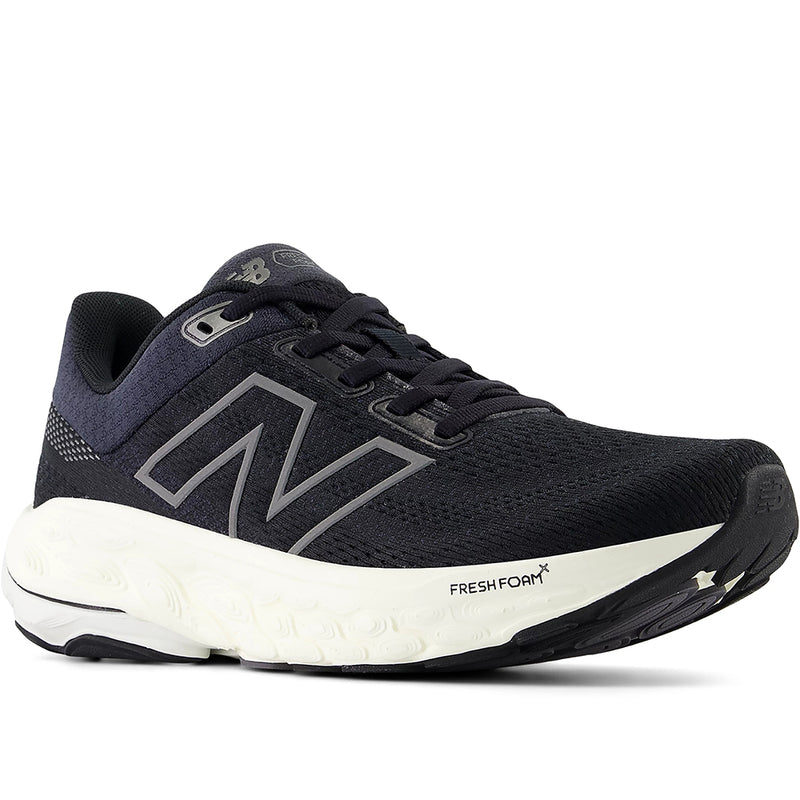 Women's New Balance 860 V14 Medium in Black/ Phantom/ Angora. Sku: W860A14-B