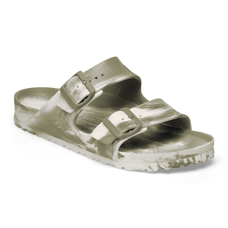 Women's Birkenstock Arizona EVA Narrow in Multi Khaki/ Eggshell. Sku: 1028758