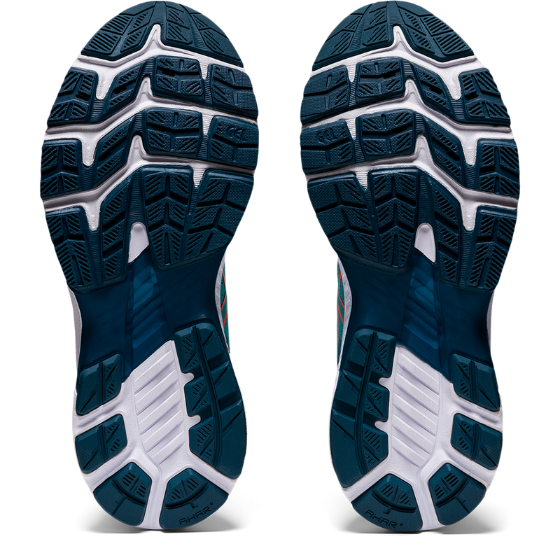 Asics Gel Kayano 27 - Techno Cyan - Sunrise Red