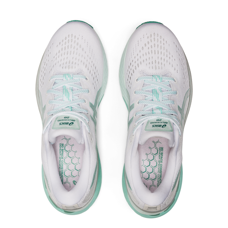 Asics Gel Kayano 28 - White - Oasis Green