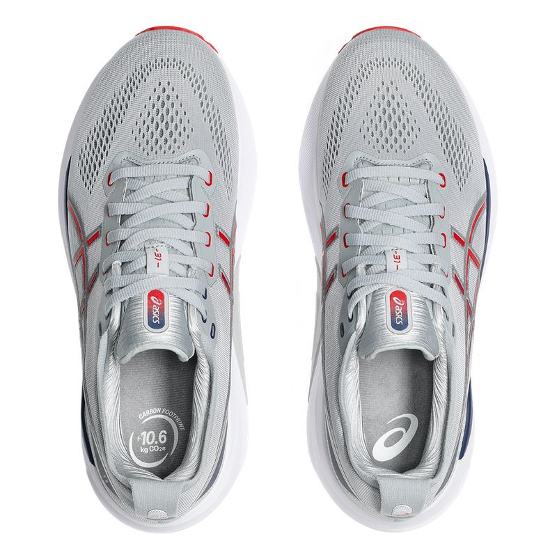 Asics Gel Kayano 31 - Piedmont Grey - Fiery Red