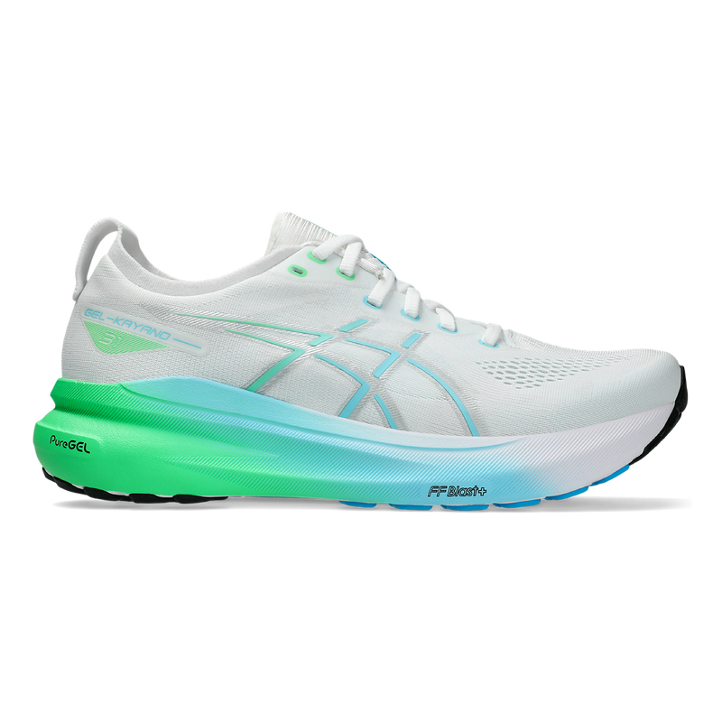 Asics Gel Kayano 31 - White - Bright Cyan