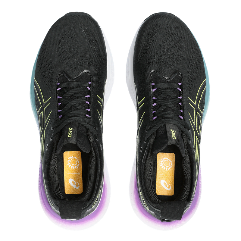 Asics Gel Nimbus 25 - Black - Glow Yellow