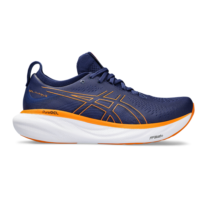 Asics Gel Nimbus 25 - Deep Ocean - Bright Orange