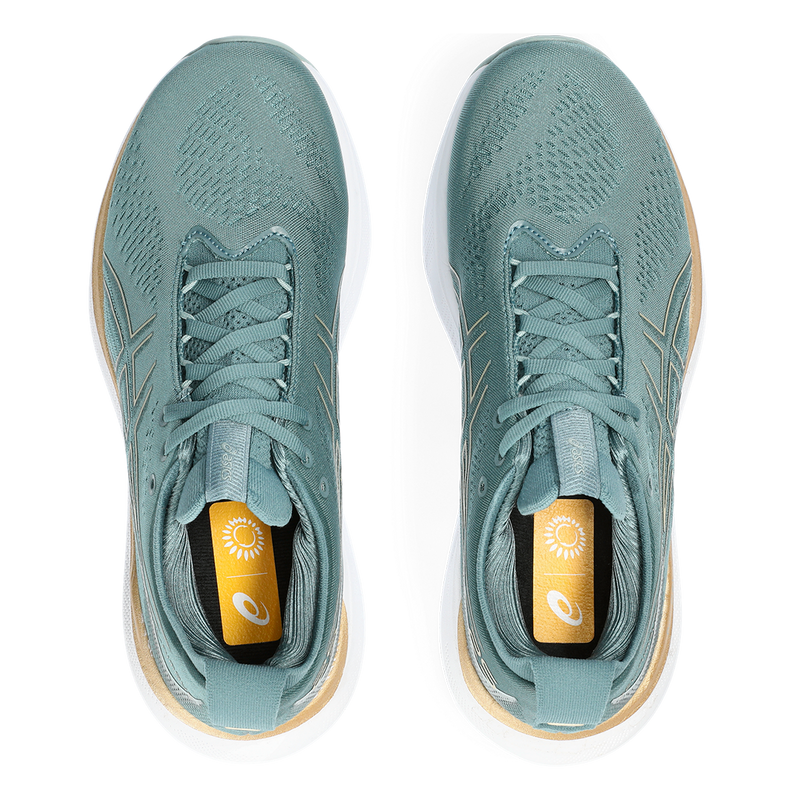 Asics Gel Nimbus 25 - Foggy Teal - Champagne