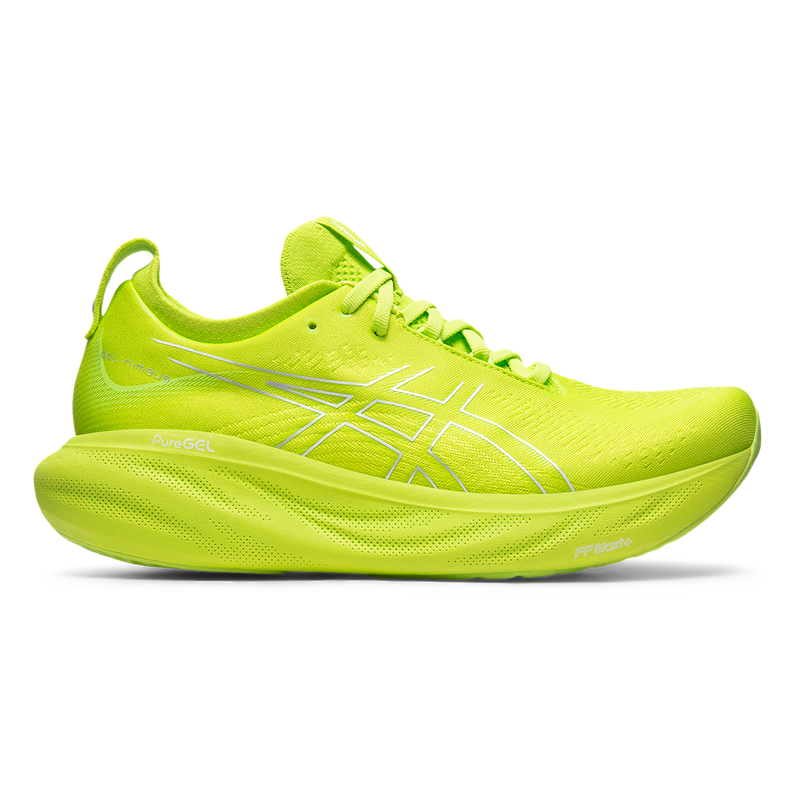 Asics Gel Nimbus 25 - Lime Zest - White