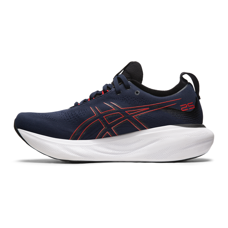 Asics Gel Nimbus 25 - Midnight - Electric Red