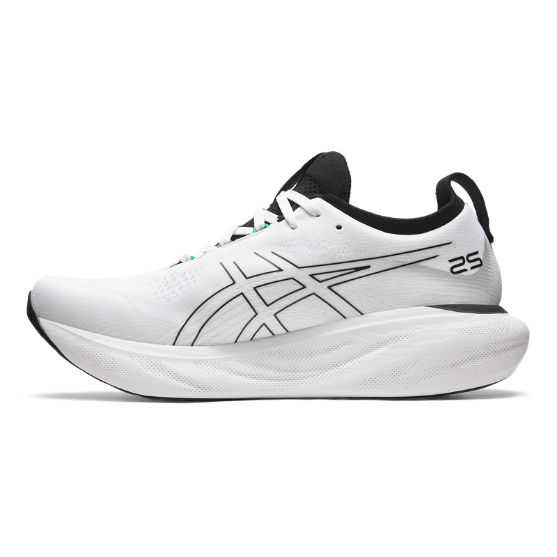 Asics Gel Nimbus 25 - White - Black
