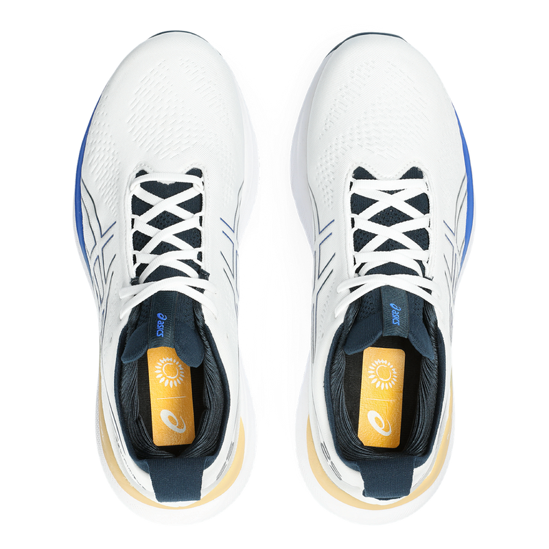 Asics Gel Nimbus 25 - White - Illusion Blue