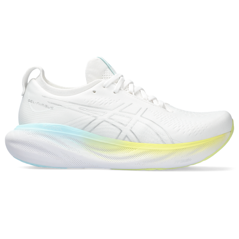 Asics Gel Nimbus 25 - White - Pure Silver