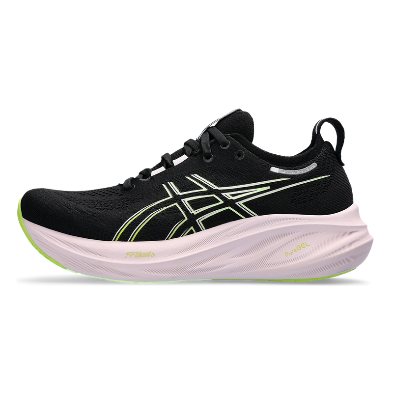 Asics Gel Nimbus 26 - Black - Neon Lime