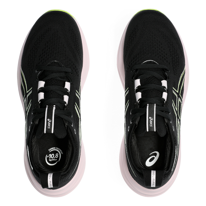 Asics Gel Nimbus 26 - Black - Neon Lime