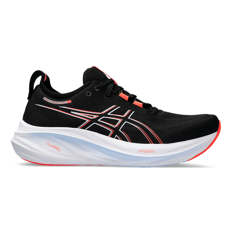 Asics Gel Nimbus 26 - Black - True Red