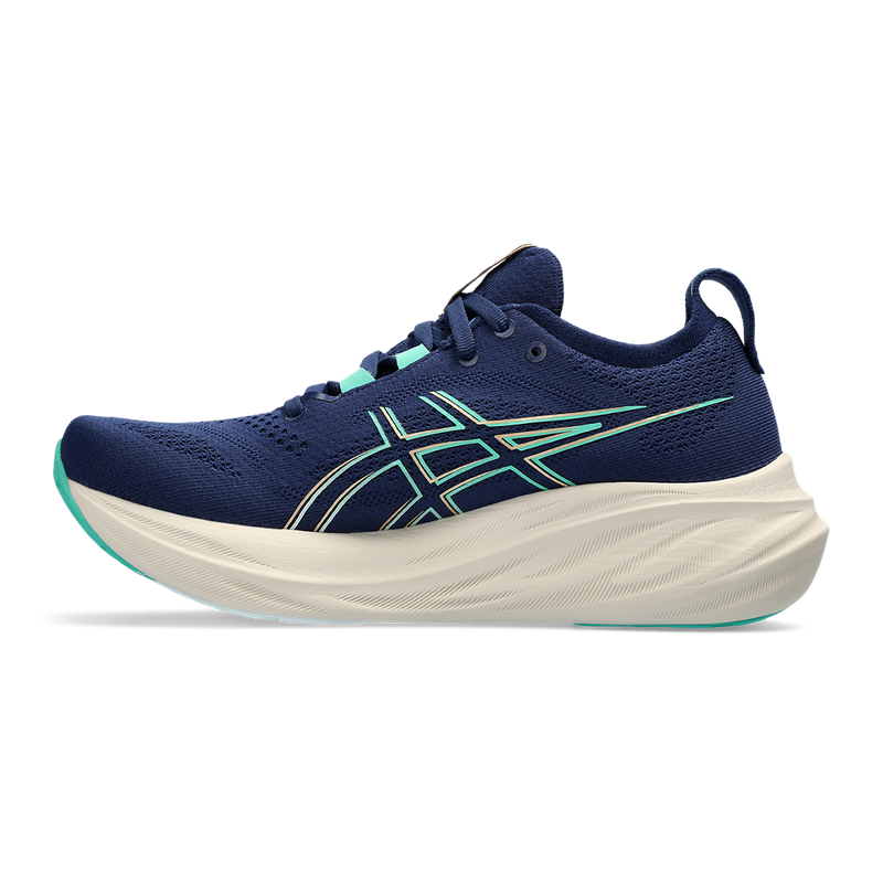 Asics Gel Nimbus 26 - Blue Expanse - Aurora Green