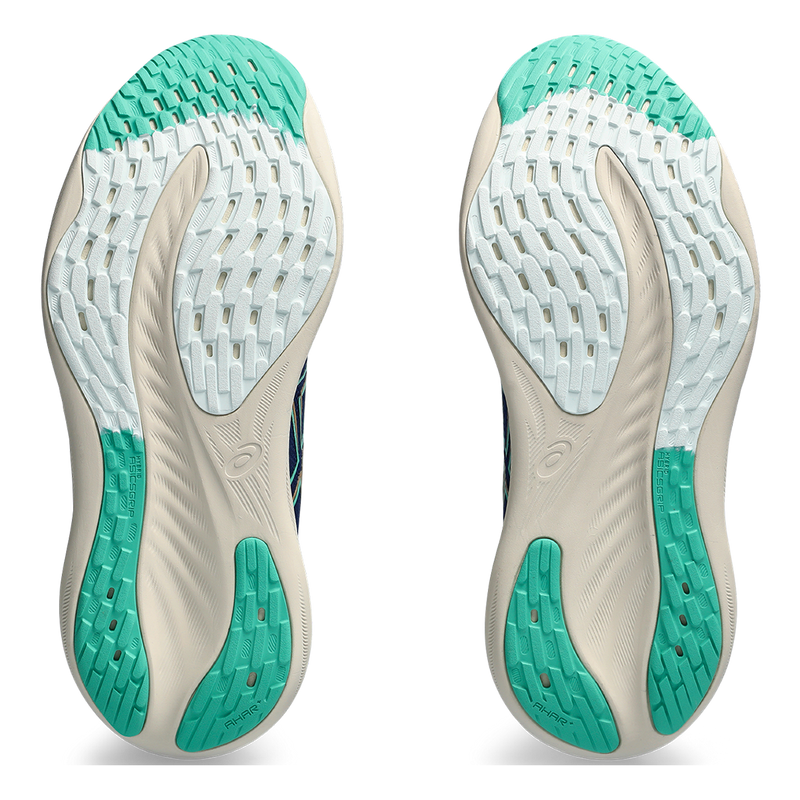 Asics Gel Nimbus 26 - Blue Expanse - Aurora Green