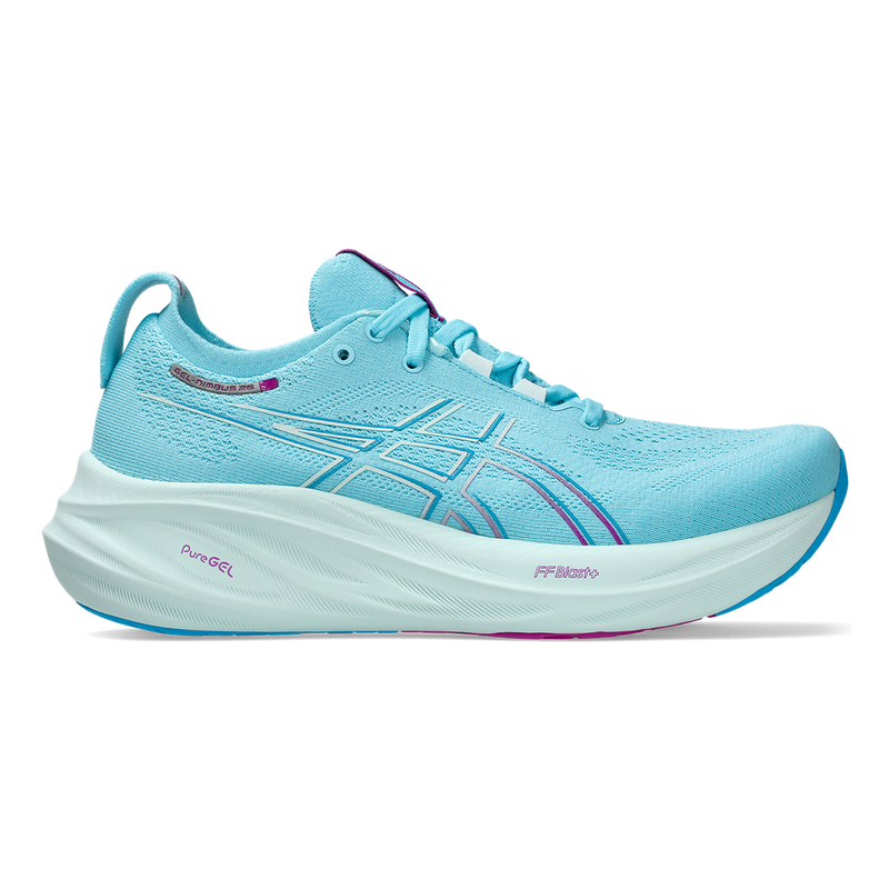 Asics Gel Nimbus 26 - Bright Cyan - Bold Magenta