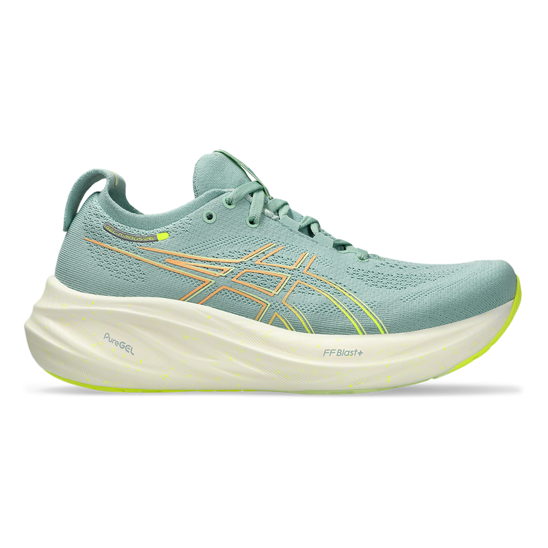 Asics Gel Nimbus 26 - Light Celadon - Safety Yellow