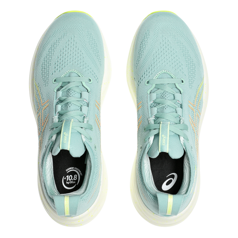 Asics Gel Nimbus 26 - Light Celadon - Safety Yellow