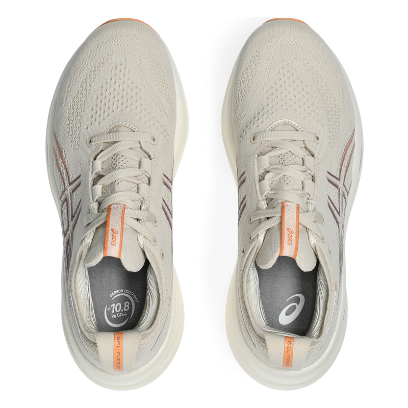 Asics Gel Nimbus 26 - Oatmeal - Faded Orange