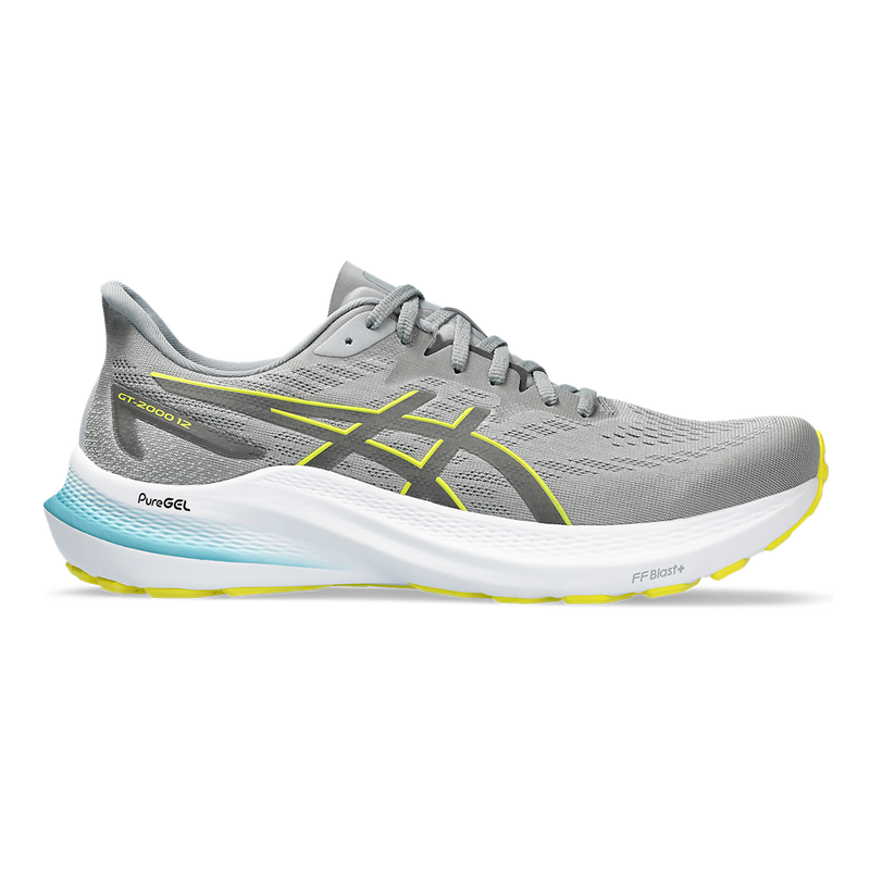 Asics GT 2000 12 - Sheet Rock - Bright Yellow