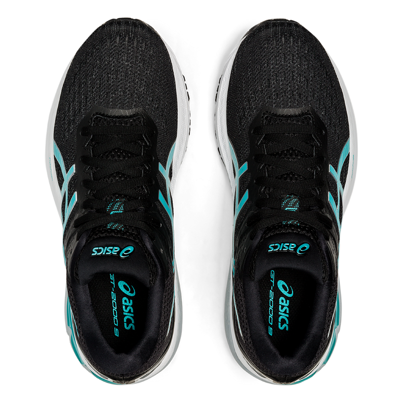 Asics GT 2000 9 - Black - Techno Cyan