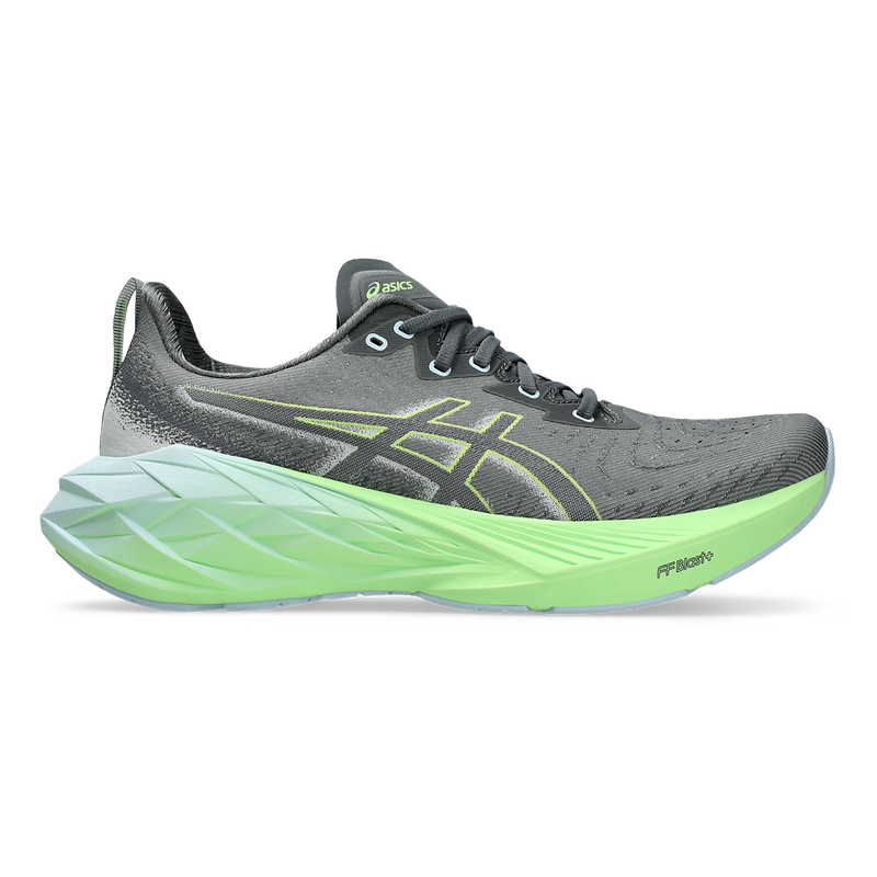 Asics Novablast 4 - Steel Grey - Electric Lime