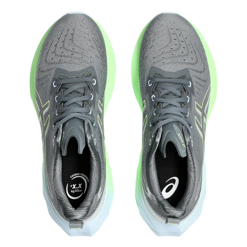 Asics Novablast 4 - Steel Grey - Electric Lime