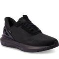 Quarter turn Men's Kizik Footwear style name Athens 2 Wide in color Blackout. Sku: MATH2502W