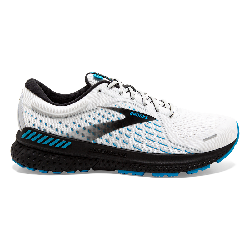 Brooks Adrenaline GTS 21 - White - Grey - Atomic Blue