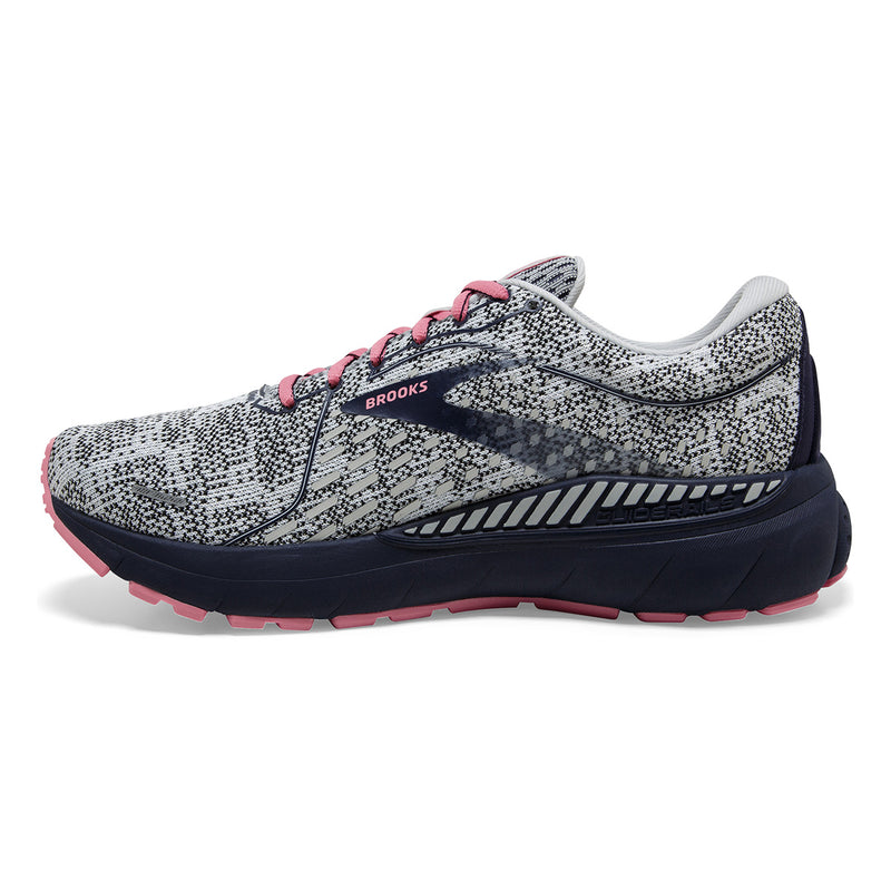 Brooks Adrenaline GTS 21 - White - Peacoat - Coral