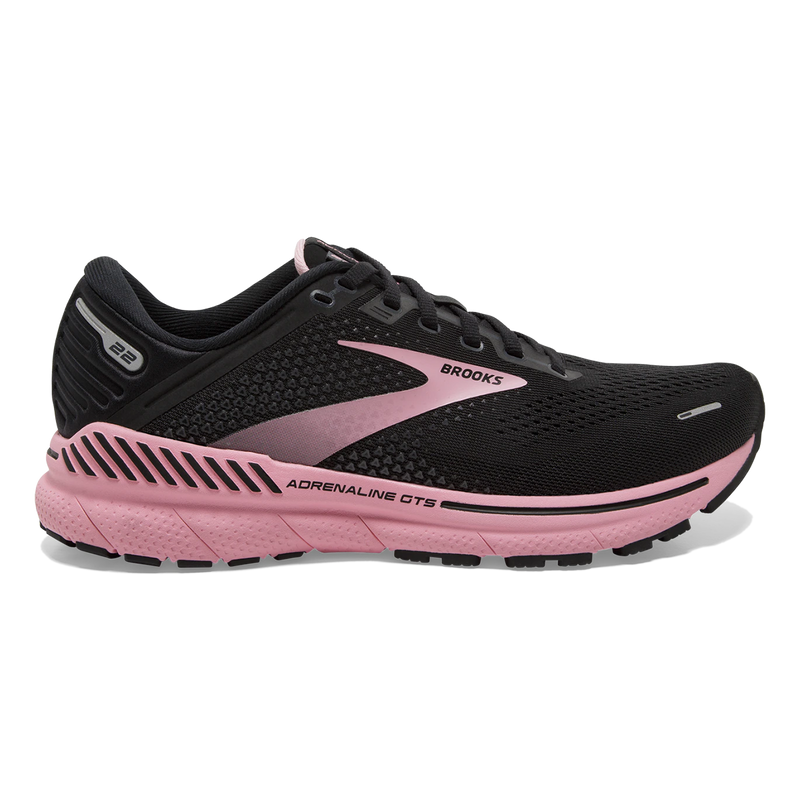 Brooks Adrenaline GTS 22 - Black - Dianthus - Silver