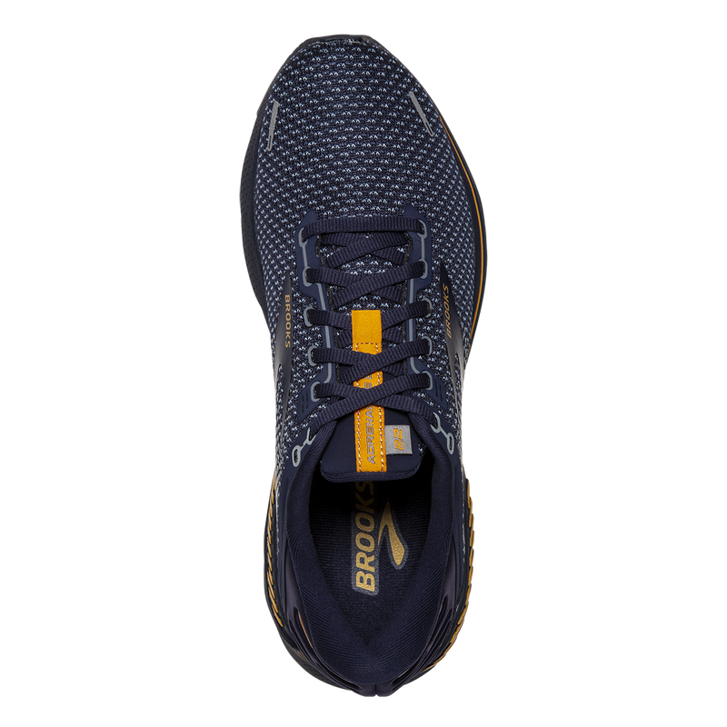 Brooks Adrenaline GTS 22 - Peacoat - Grey - Sunflower