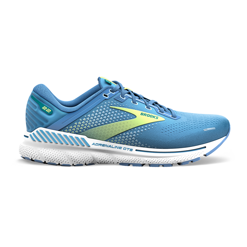 Brooks Adrenaline GTS 22 - Silver Lake Blue - Green - White