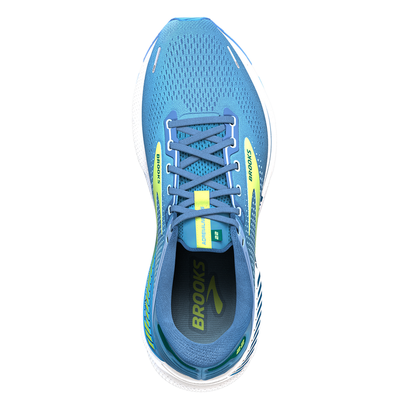 Brooks Adrenaline GTS 22 - Silver Lake Blue - Green - White