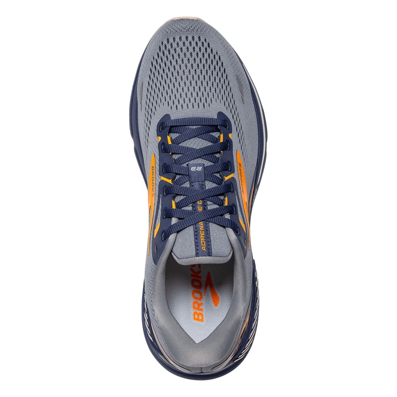 Brooks Adrenaline GTS 23 - Grey - Crown Blue - Orange
