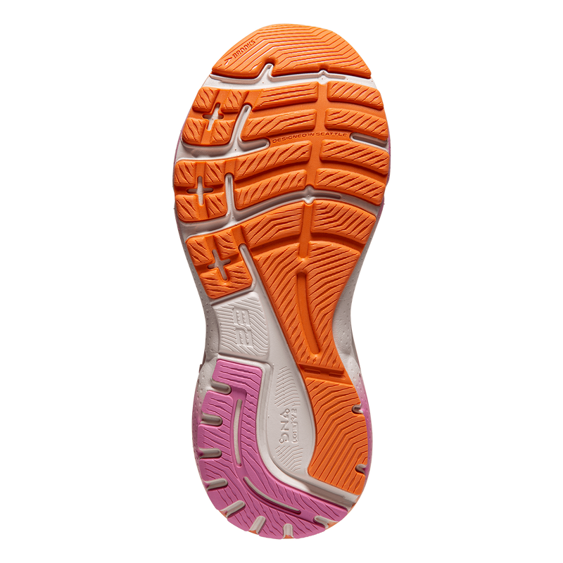 Brooks Adrenaline GTS 23 - White Sand - Sunset - Fuchsia
