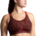 Brooks Dare Racerback Run Bra 2.0 - RR Glitch Print - Copper