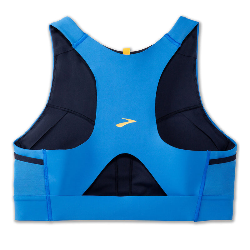 Brooks Drive 3 Pocket Run Bra - Blue Bolt