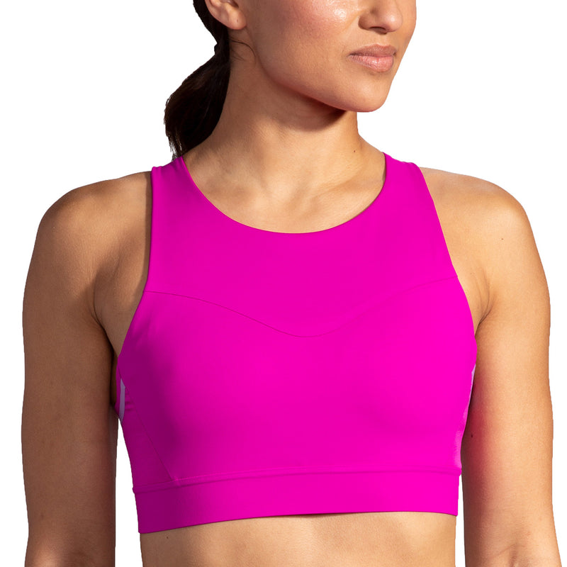 Brooks Drive 3 Pocket Run Bra - Magenta