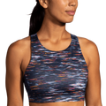 Brooks Drive 3 Pocket Run Bra - Sundial Velocity Print