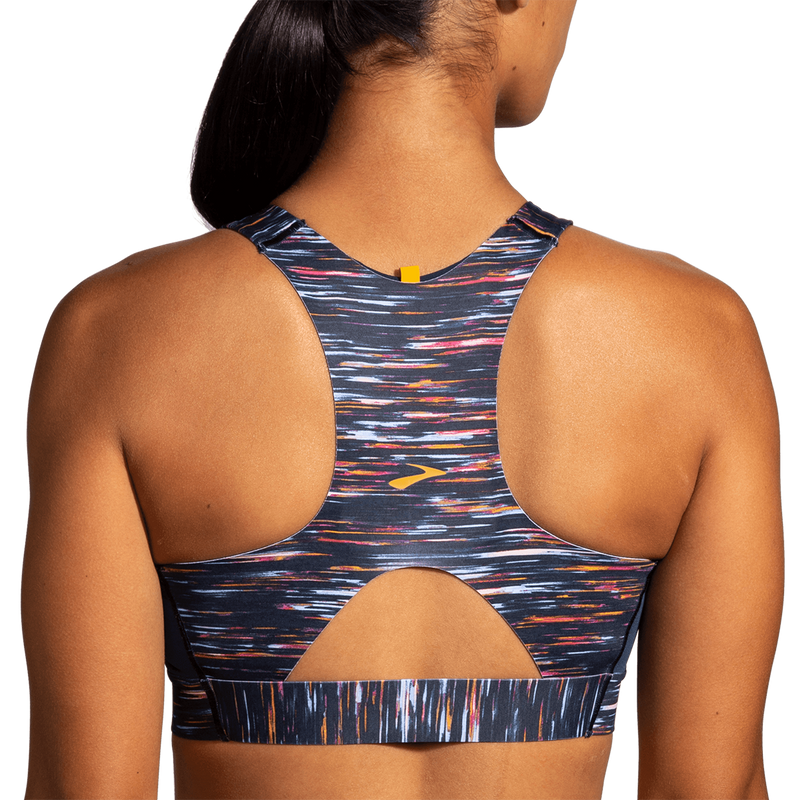 Brooks Drive 3 Pocket Run Bra - Sundial Velocity Print
