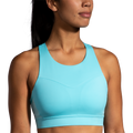 Brooks Drive 3 Pocket Run Bra - Vivid Teal