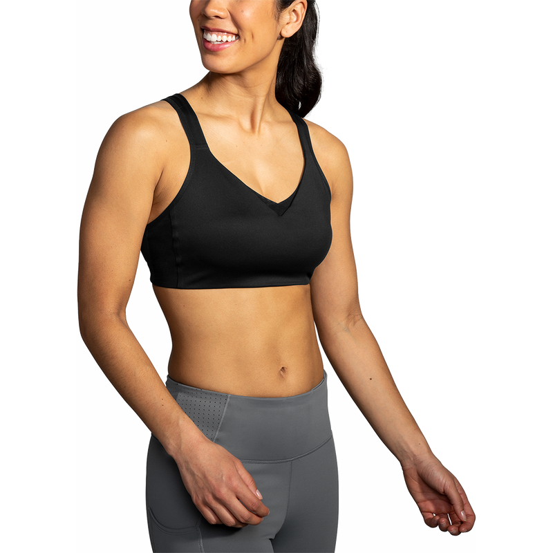 Brooks Drive Convertible Run Bra - Black