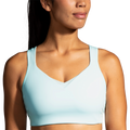 Brooks Drive Convertible Run Bra - Ice Blue - Vivid Teal