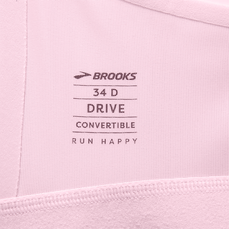 Brooks Drive Convertible Run Bra - Quartz