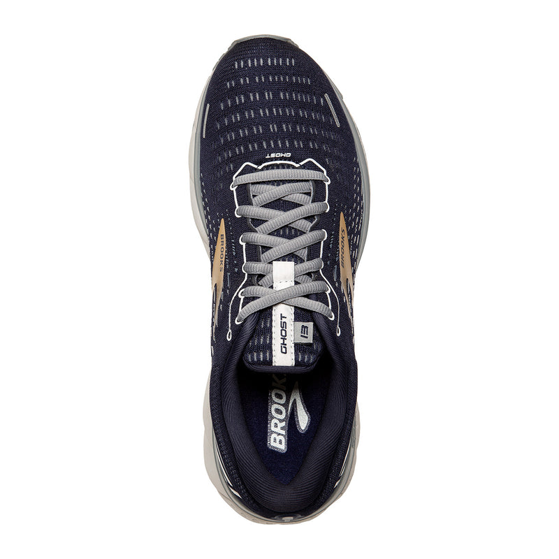 Brooks Ghost 13 - Peacoat - Grey - Gold