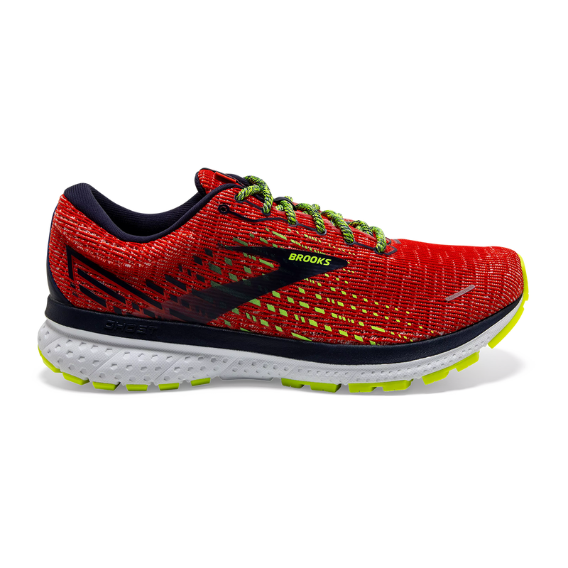 Brooks Ghost 13 - Tomato - Navy - Nightlife