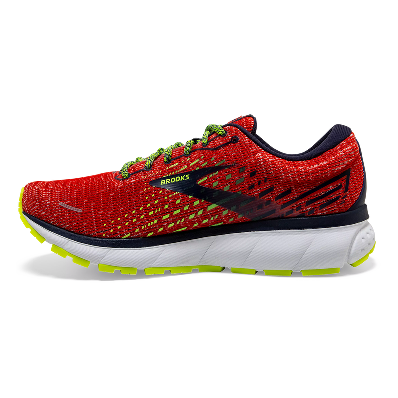 Brooks Ghost 13 - Tomato - Navy - Nightlife