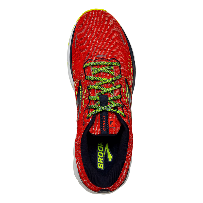 Brooks Ghost 13 - Tomato - Navy - Nightlife