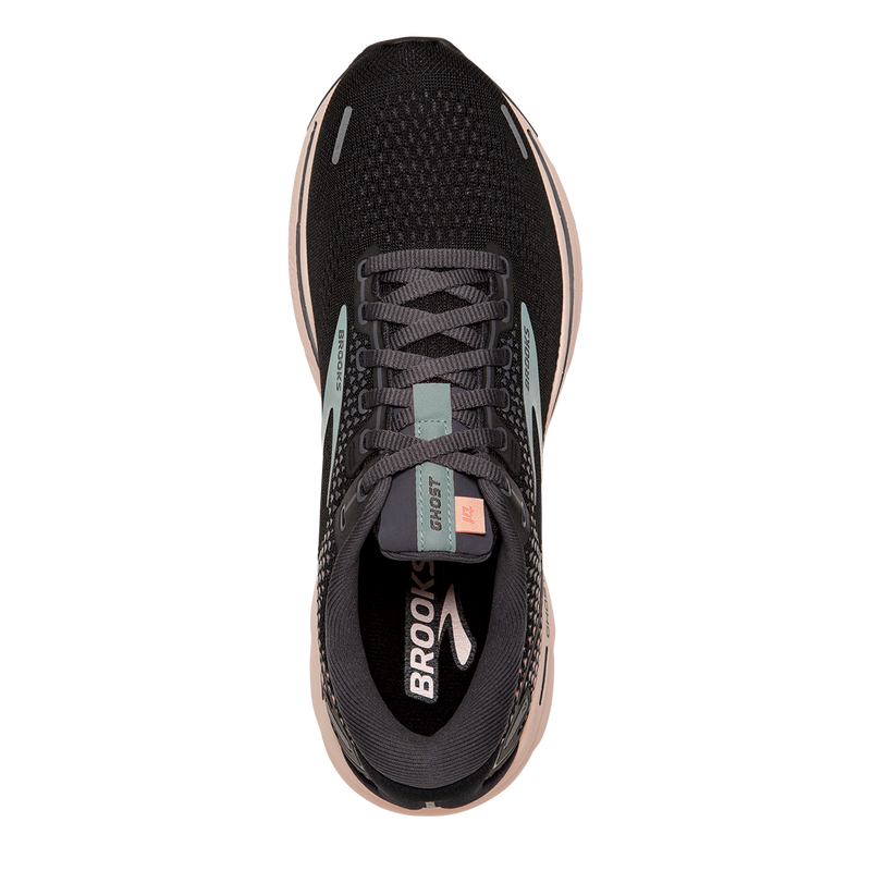 Brooks Ghost 14 - Black - Pearl - Peach